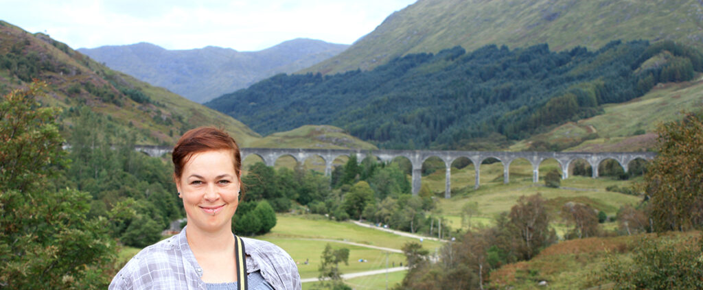 Ein Foto von mir beim Glenfinnan Viaduct